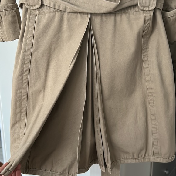 Tan cotton trench coat - Picture 5 of 5